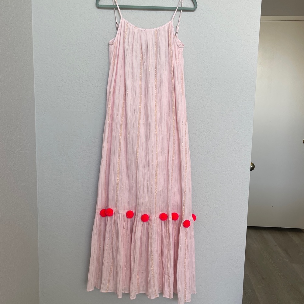 Elegant Pink Backless Dress